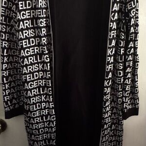 Karl Lagerfeld Black and White Graphic Blazer